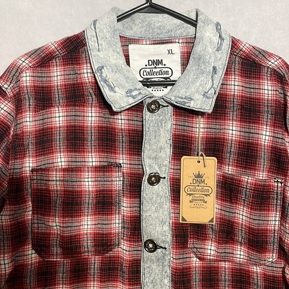 Plaid Denim Jacket - Picture 2 of 7